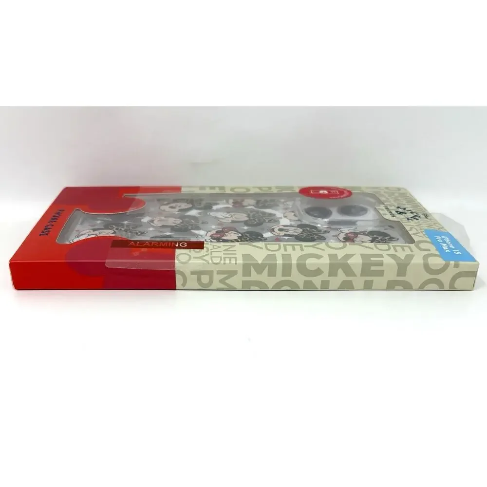 Disney Minnie Mouse iPhone 15 Pro Max Case Leopard Bow Glitter Skinny Dip NIP